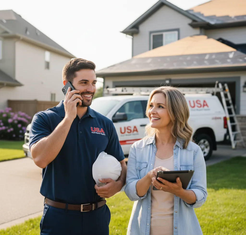 USA Roof Repair Experts customer support in Elsmere